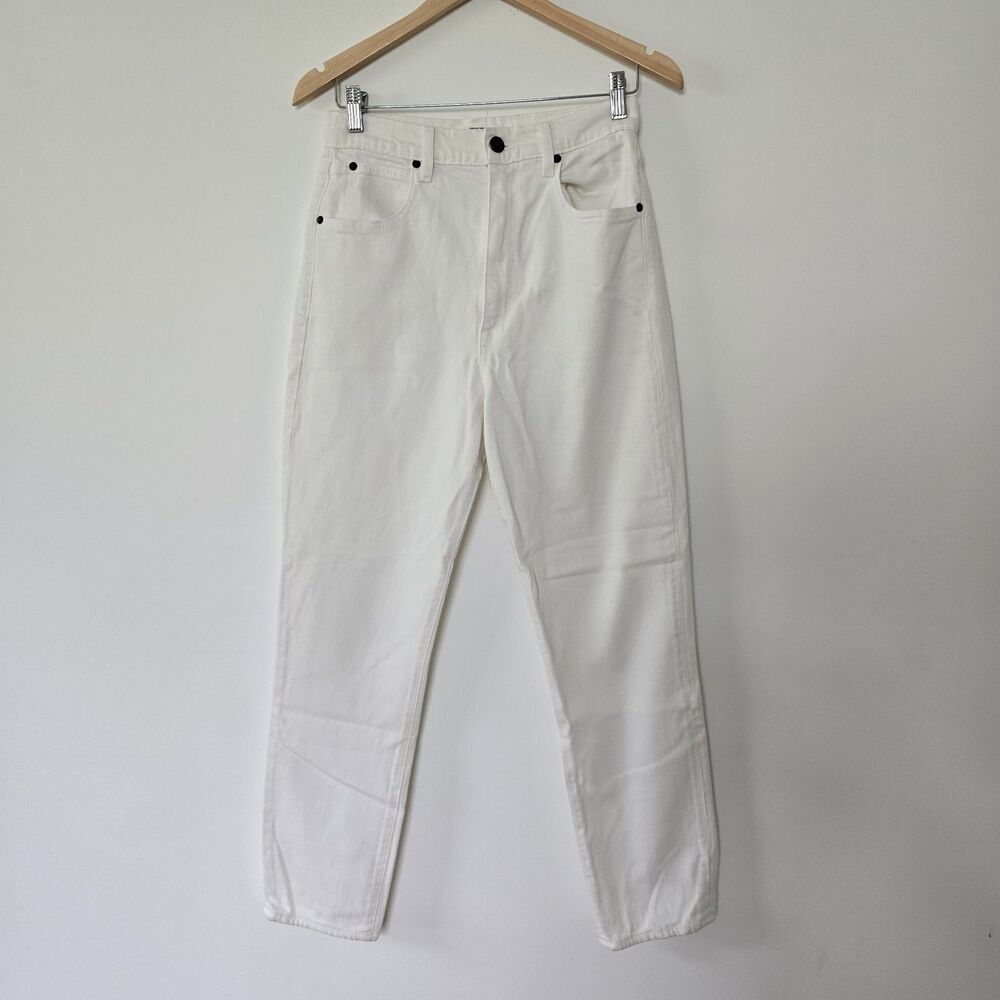 SLVRLAKE Beatnik High Rise Slim Jeans Women Size 29 White
